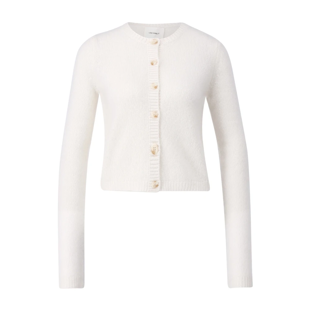 Lisa Yang Elegant Cashmere Vest Beige Dames