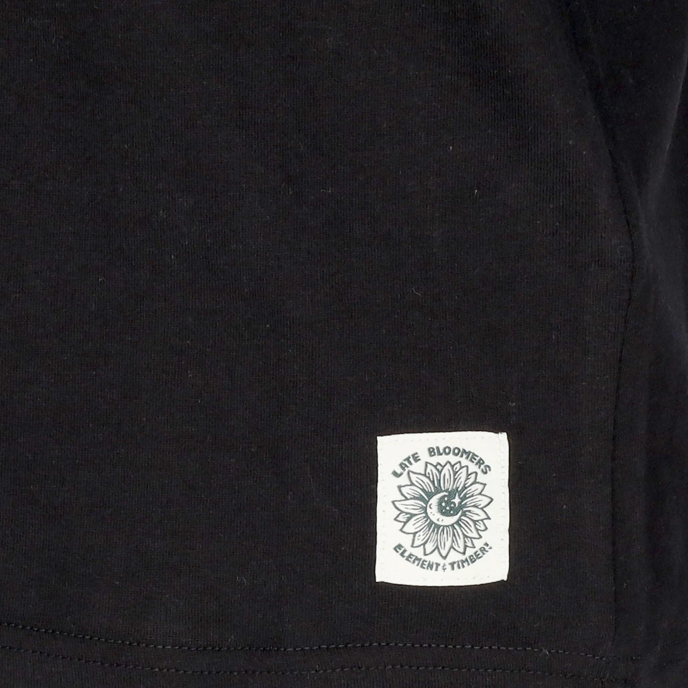 Element Zwarte Coffin Tee met Timber Print Black Heren