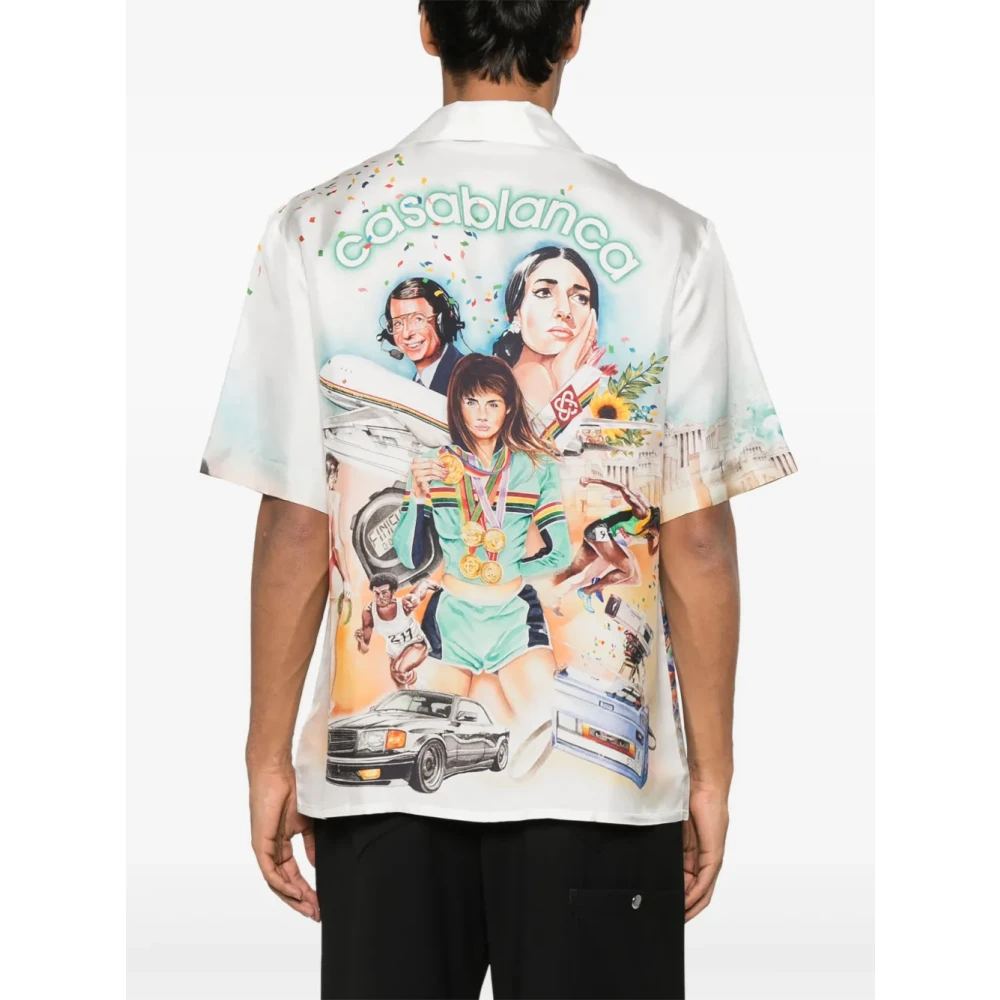 Casablanca Sportieve Cubaanse Kraag Shirt Multicolor Heren
