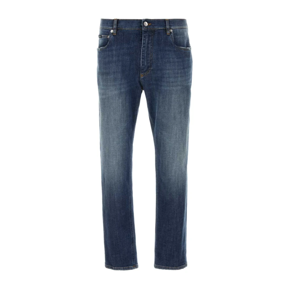 Dolce & Gabbana Stretch Denim Jeans Blue Heren
