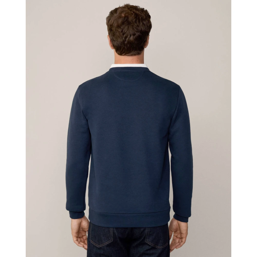 Hackett Stijlvolle Pullover Sweater Blue Heren