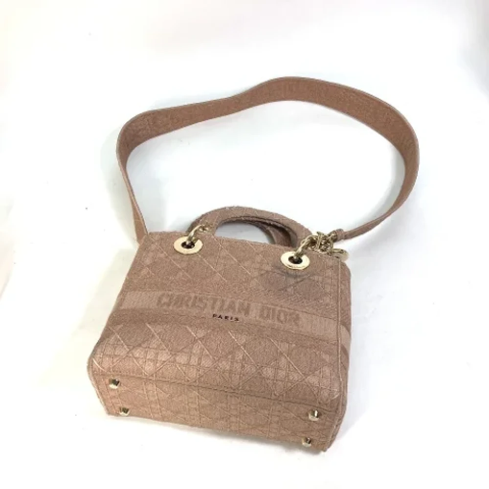 Dior Vintage Pre-owned Cotton dior-bags Pink Dames