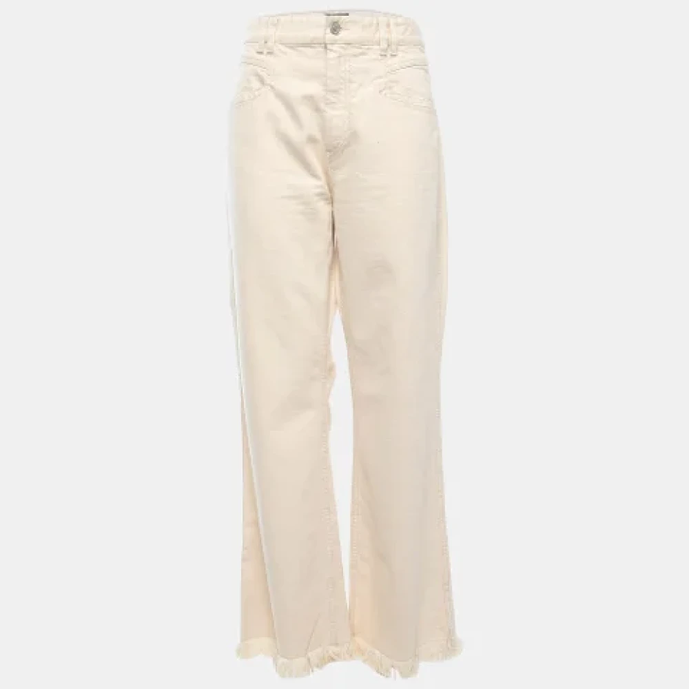 Isabel Marant Pre-owned Denim jeans Beige Dames