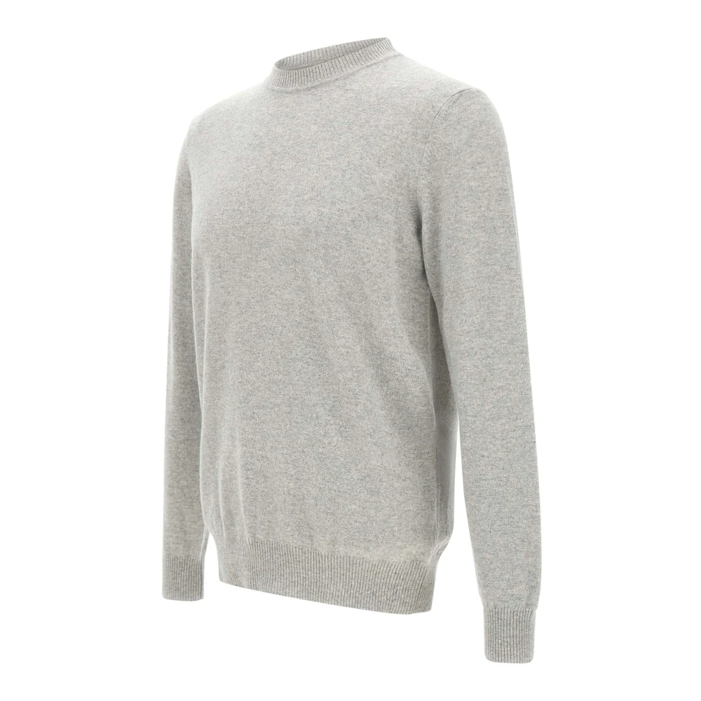 Kangra Wol & Kasjmier Trui Parel Grijs Gray Heren
