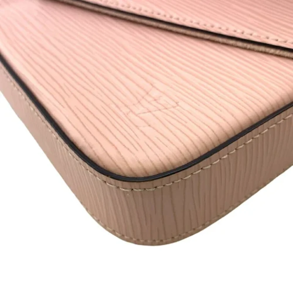 Louis Vuitton Vintage Pre-owned Leather clutches Pink Dames