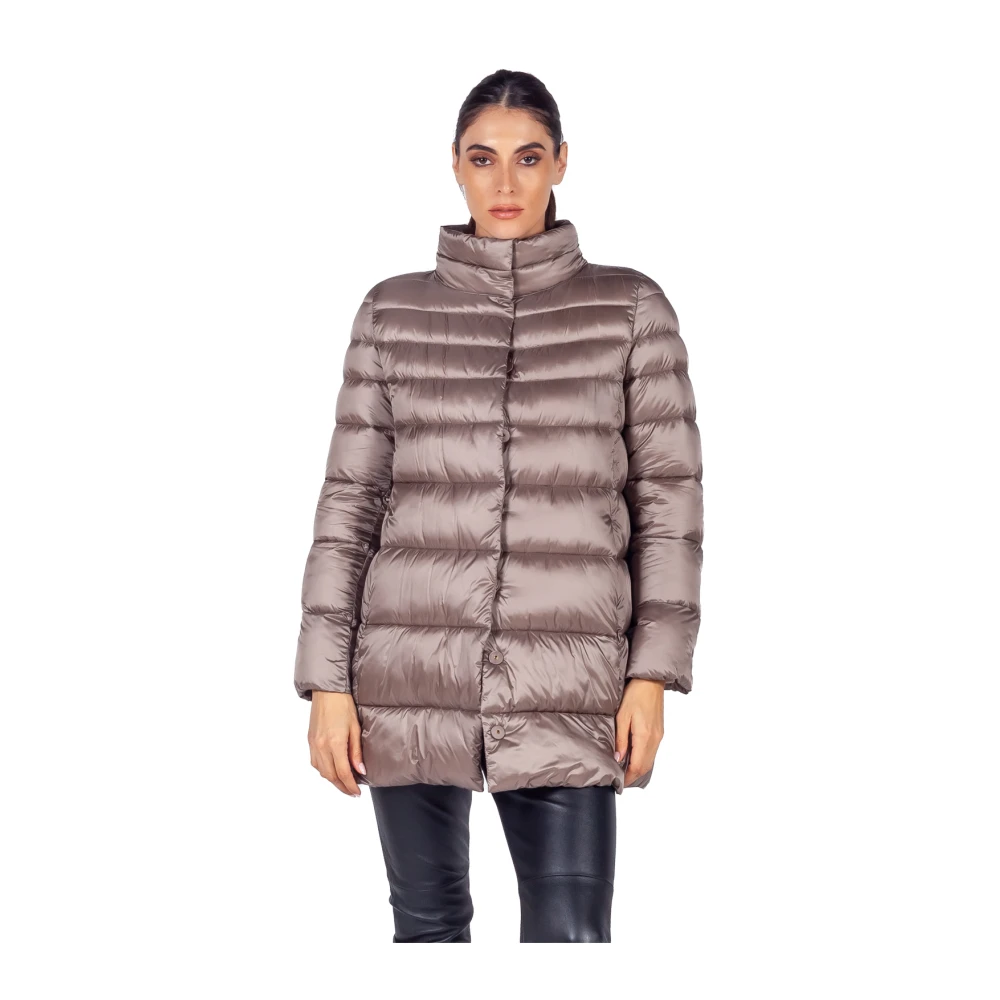 Emme DI Marella Beige Toscana Gewatteerde Jas Beige Dames