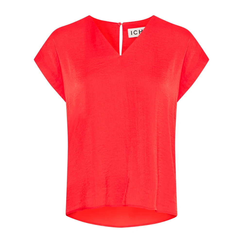 Ichi Vrouwelijke Mars Rode Blouse Ihcrissy Ss4 Red Dames