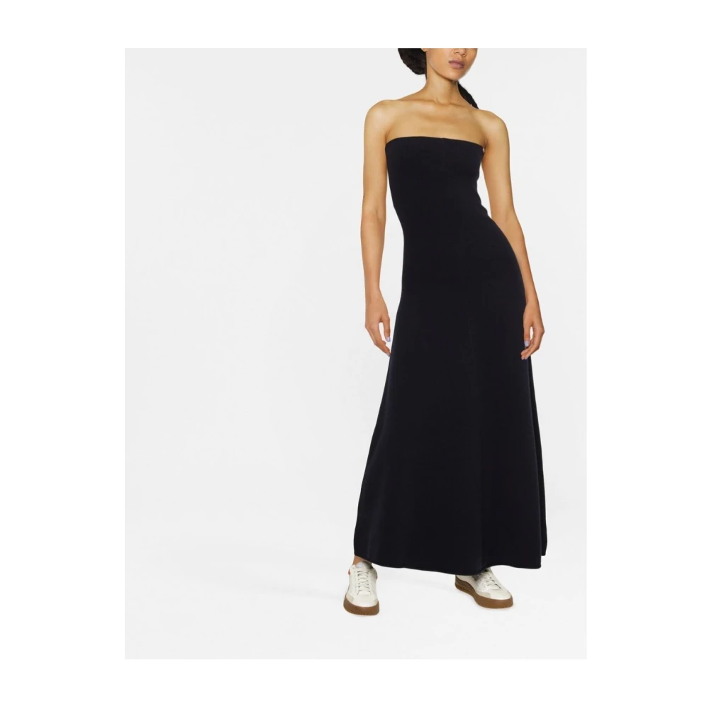 Extreme Cashmere Maxi Jurk voor Moderne Vrouw Black Dames