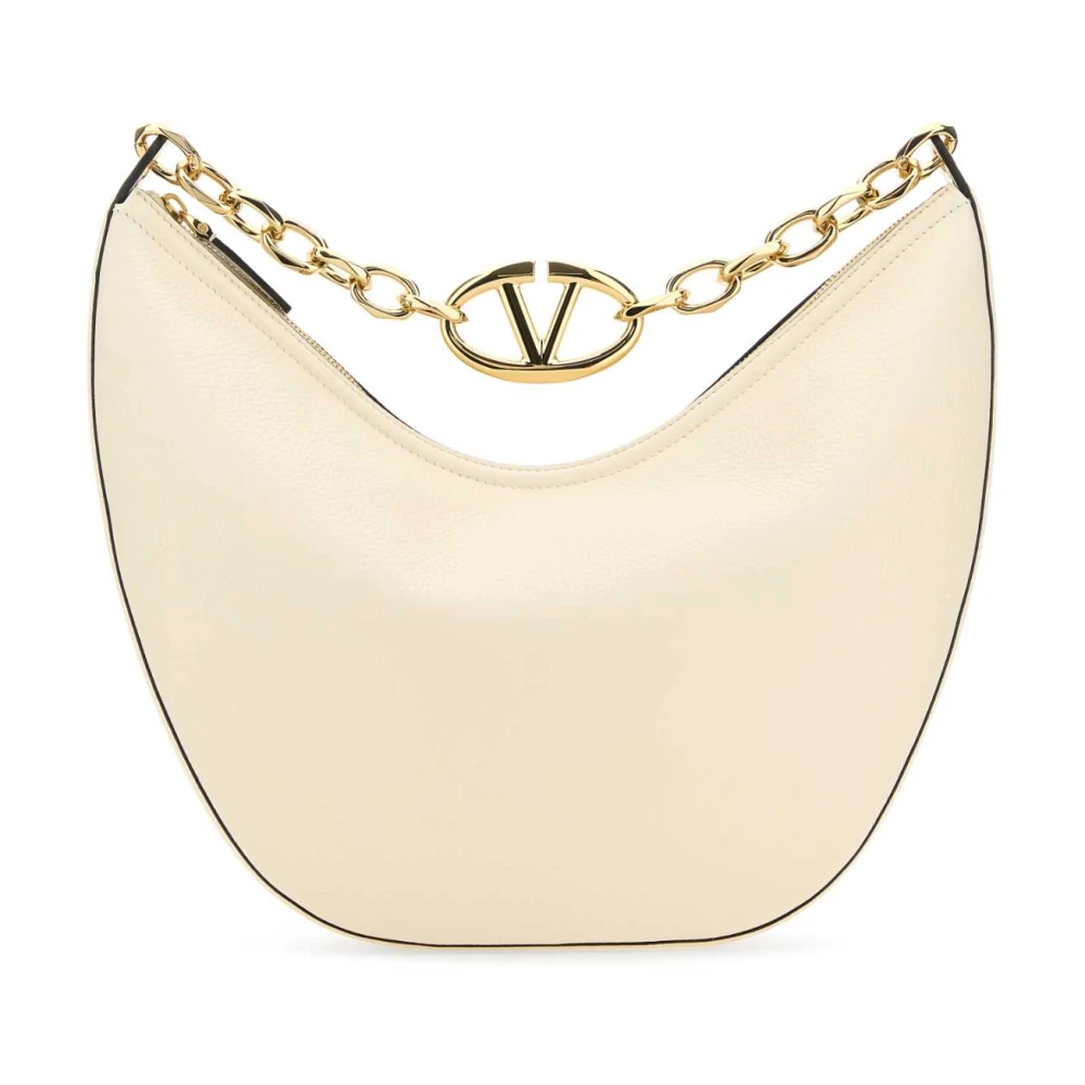 Valentino Garavani Women's White Handbags, One Size, Vlogo Moon Hobo Bag