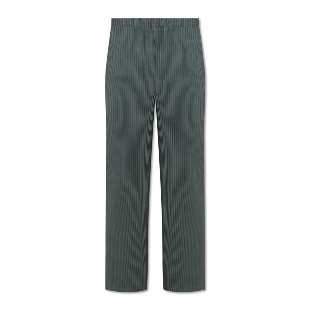 Issey Miyake Geplooide broek Green Heren