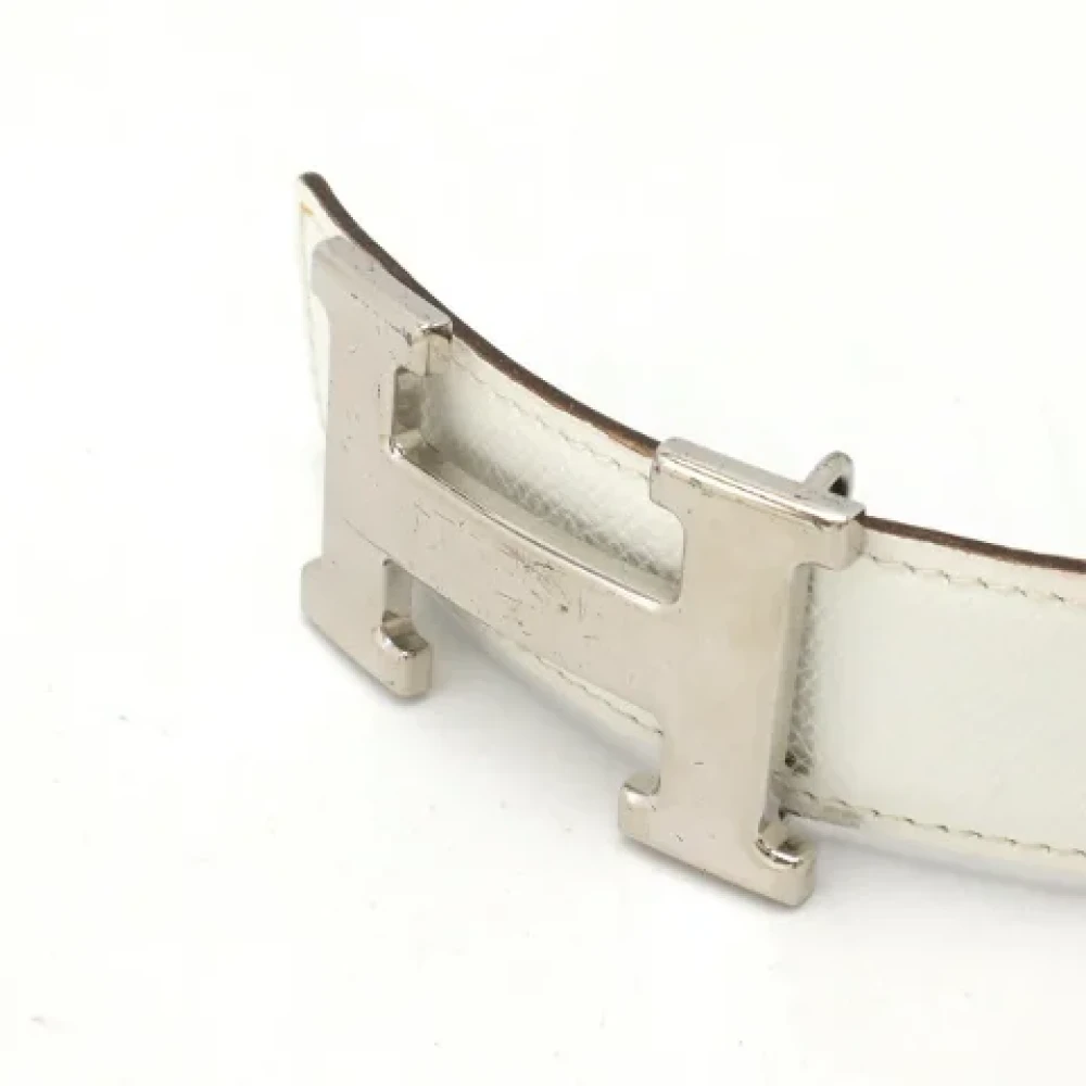 Hermès Vintage Pre-owned Leather belts White Dames