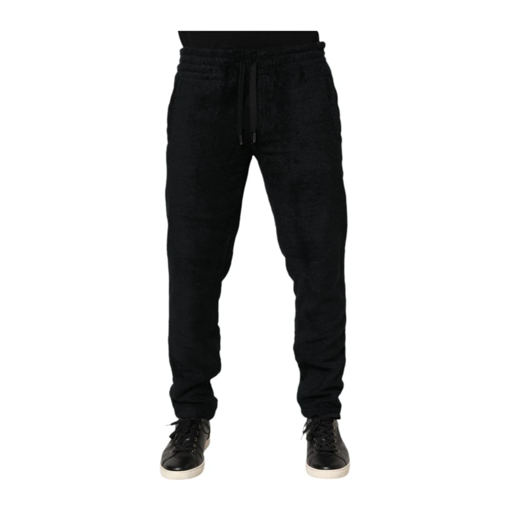 Dolce & Gabbana Men's Black Logo Jogger Sweatpants