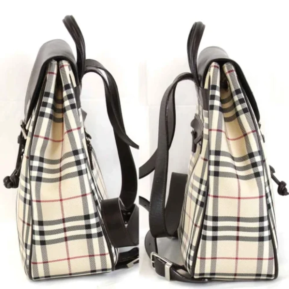 Burberry Vintage Pre-owned Canvas backpacks Beige Dames