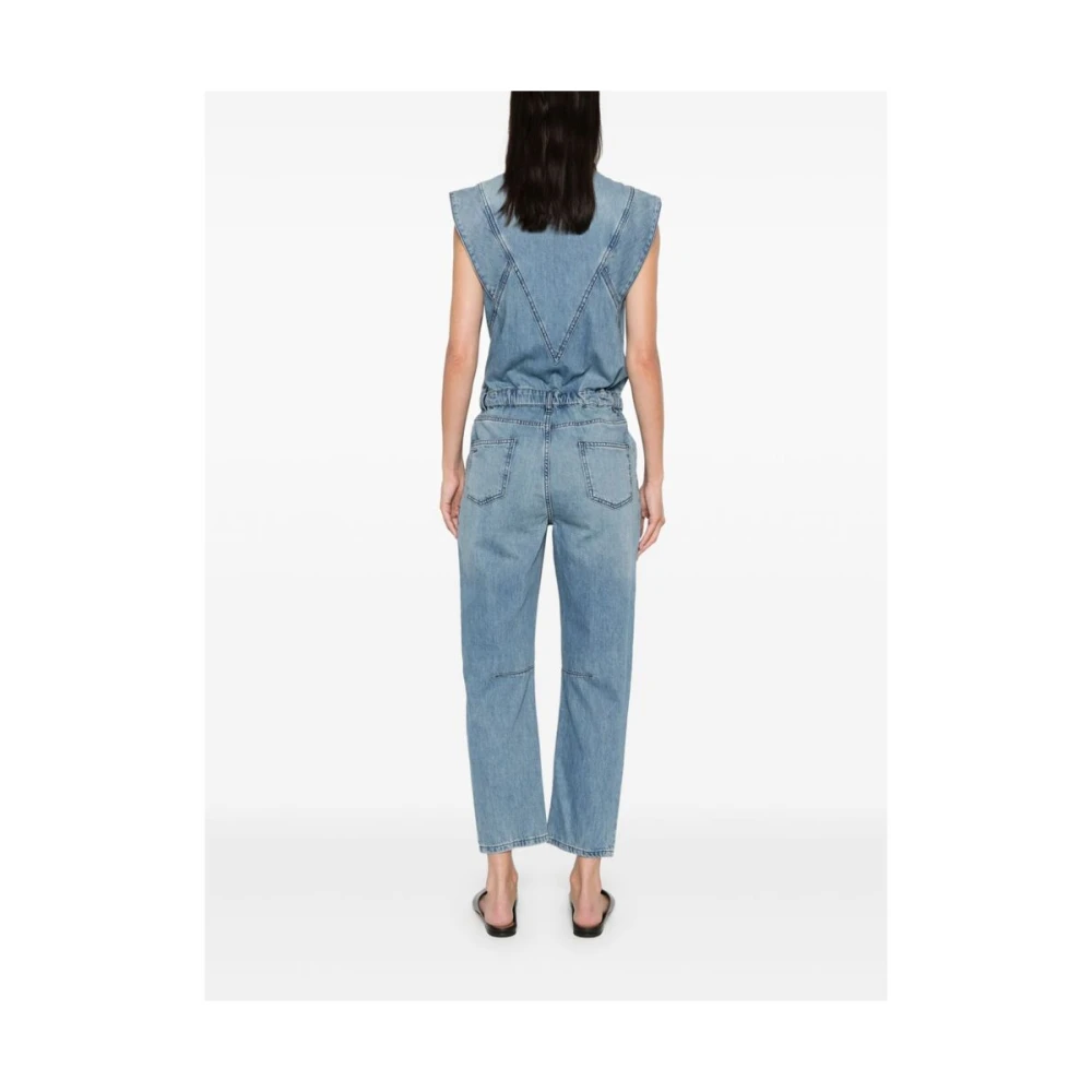 BA&SH Figo Jumpsuit Blue Dames