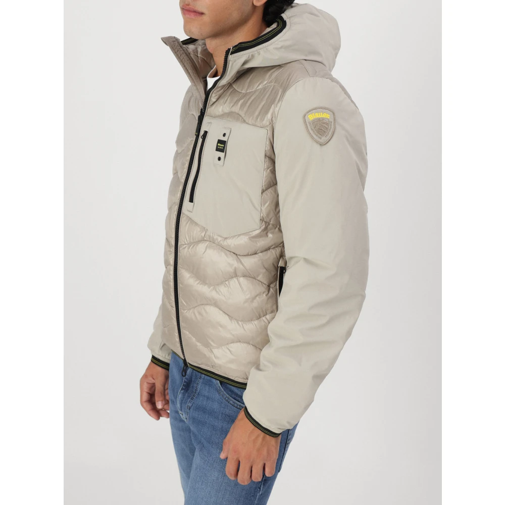 Blauer Beige Golfjas Beige Heren