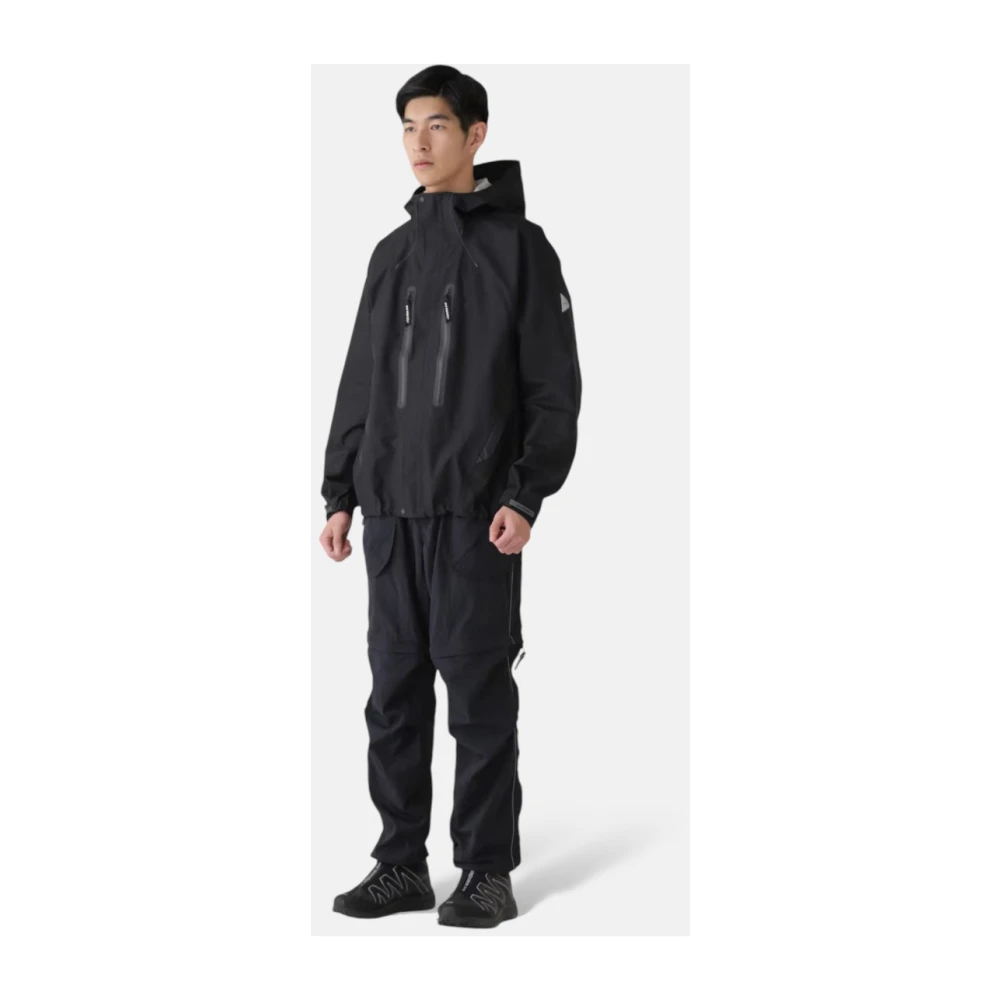 And Wander Lichtgewicht Waterdichte Hiker Regenjas Black Heren