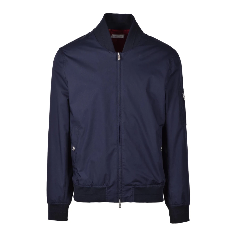 BRUNELLO CUCINELLI Stijlvolle Jas 65% Polyester 35% Katoen Blue Heren
