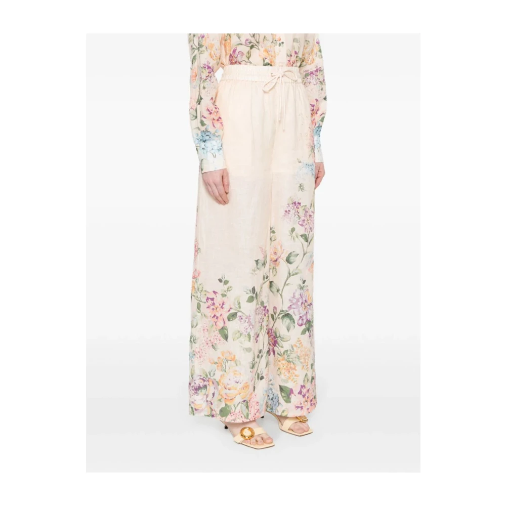 Zimmermann Bloemen Palazzo Broek Multicolor Dames