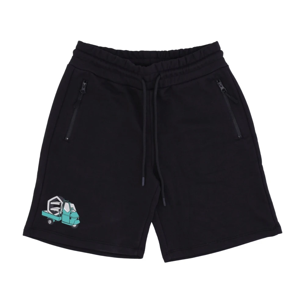 Dolly Noire Zwarte Sweatpant Shorts Elastische Taille Black Heren
