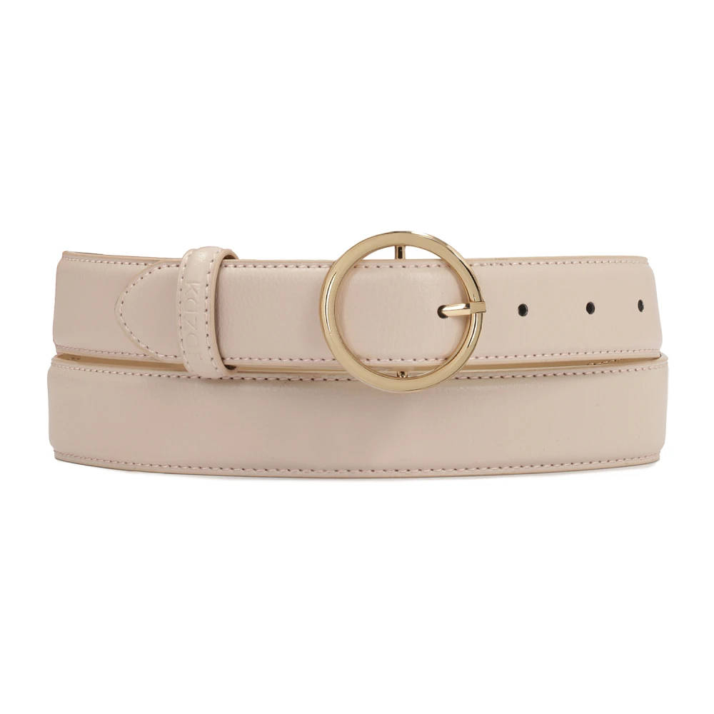 Kazar Rosa Ljusrosa Bälte Med Rund Spänne