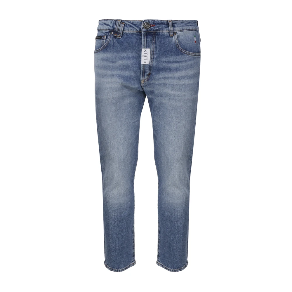 Philipp Plein Klassieke Denim Jeans voor Dagelijks Gebruik Blue Heren