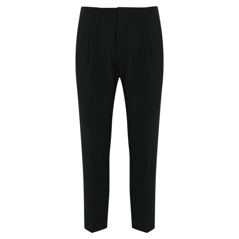 Dondup Zwarte wollen herenbroek Black Heren