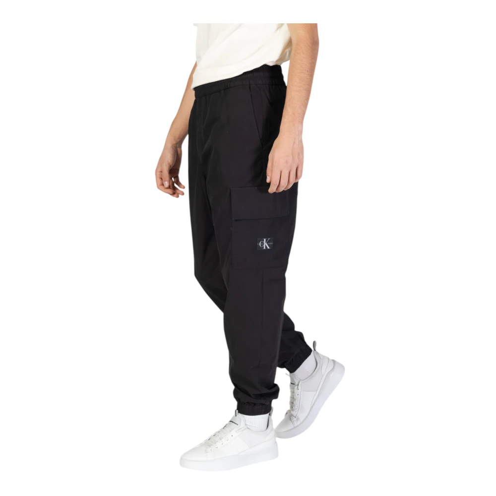 Calvin Klein Jeans Katoenen Herenbroek Herfst Winter Collectie Black Heren