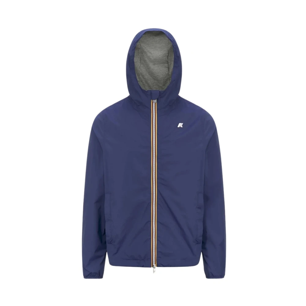 K-Way Uomo Blu Giacche, S, New,