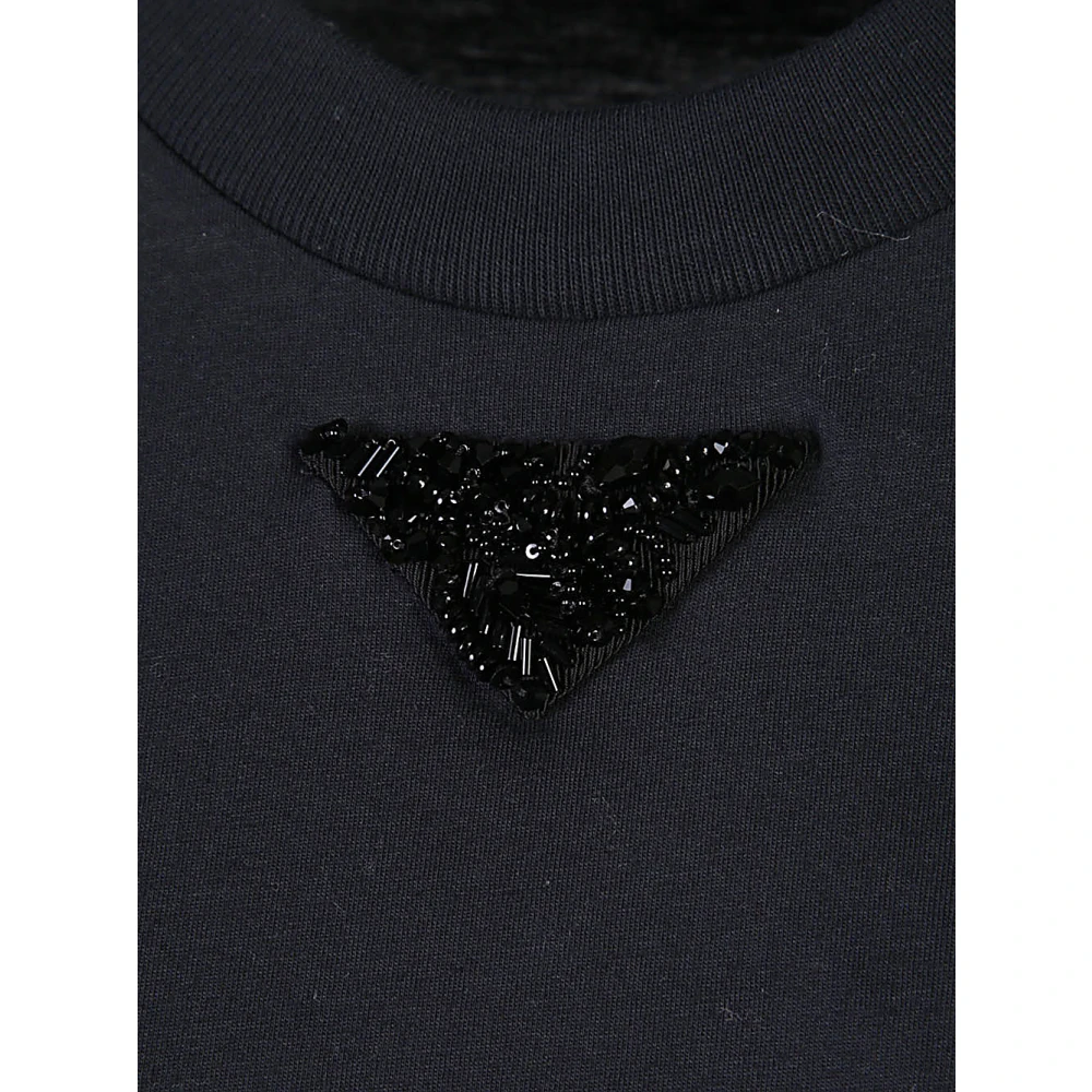 Prada Zwarte Sweater Dameskleding Aw24 Black Dames