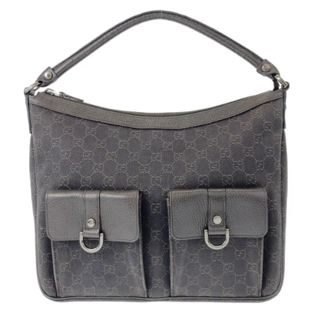 Gucci Vintage Pre-owned Canvas handbags Brown Dames