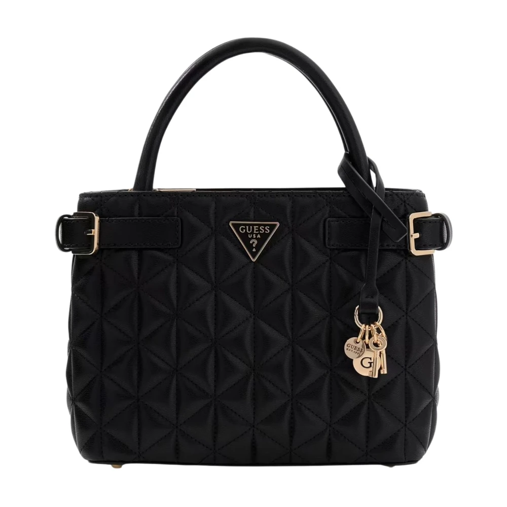 Guess Women's Black Handbags, One Size, Paisleigh Quilted Mini Handbag