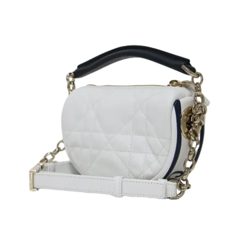 Dior Vintage Pre-owned Leather dior-bags White Dames