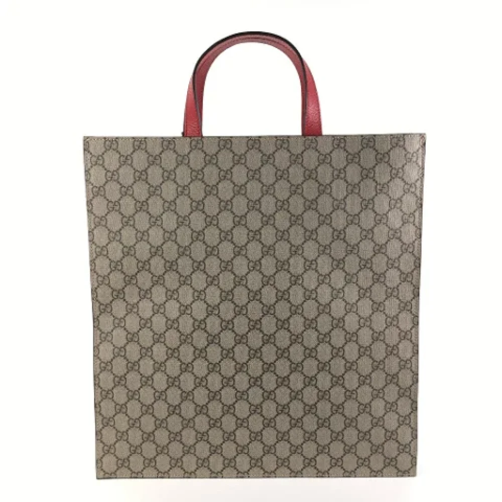 Gucci Vintage Pre-owned Canvas gucci-bags Beige Dames