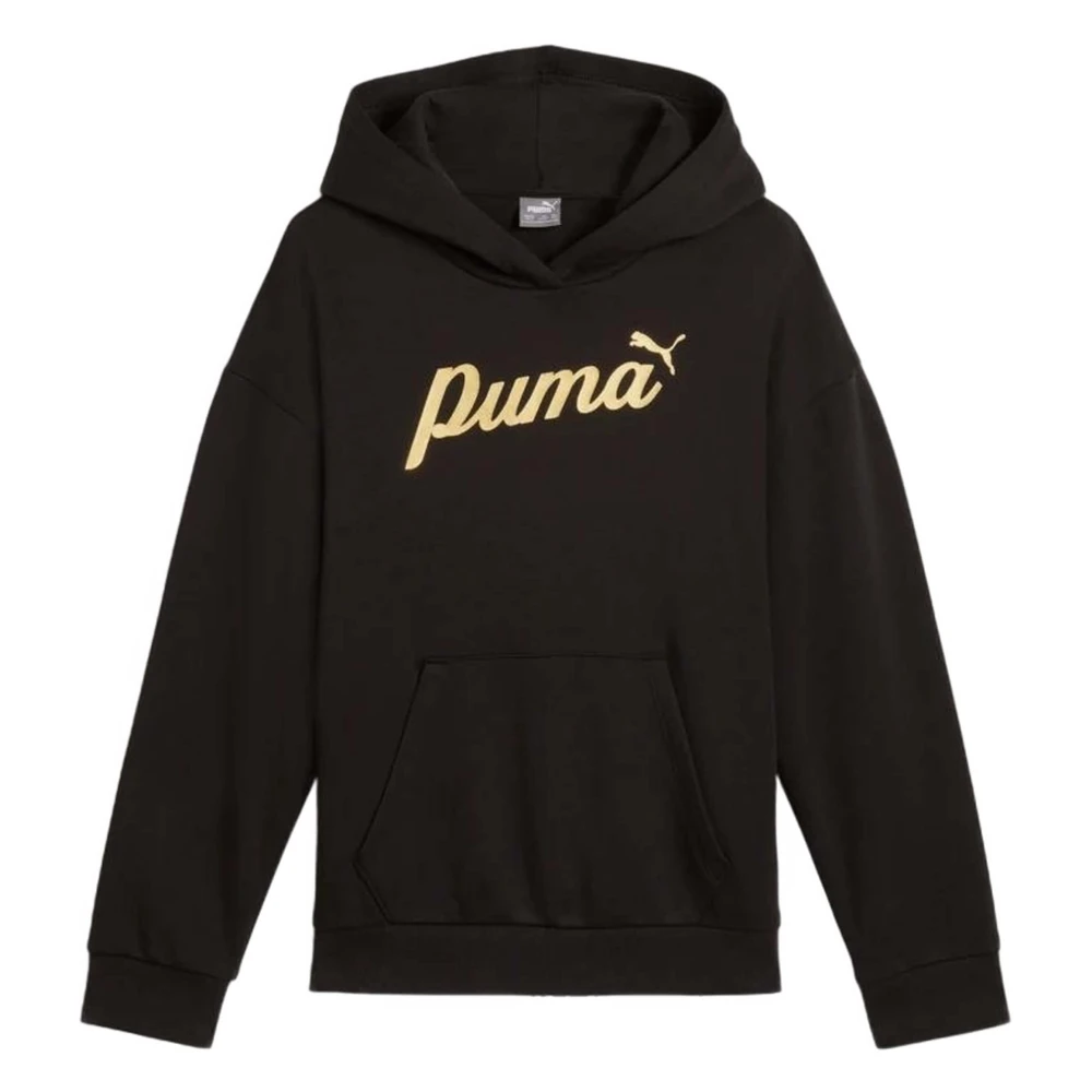 Puma Ess+ Script Hoodie för Barn Black, Flicka