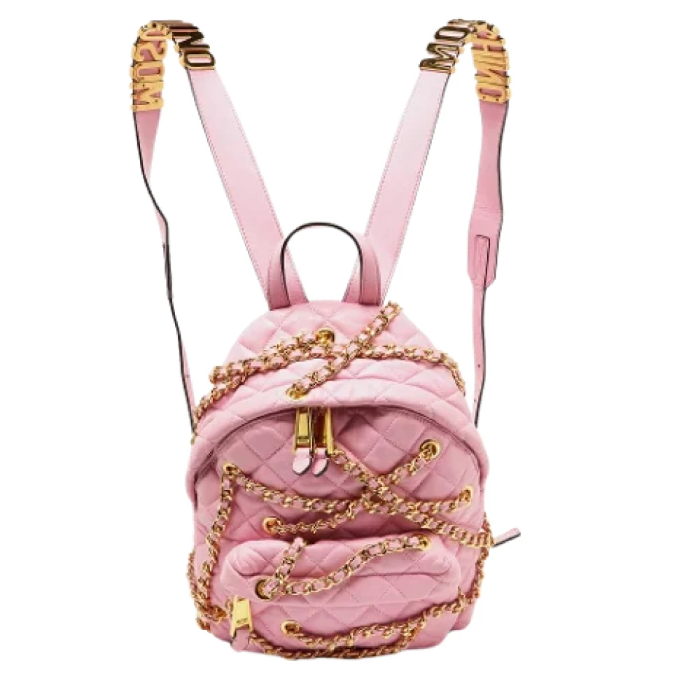 Moschino Pre-Owned Pre-owned Fabric backpacks Pink Dames