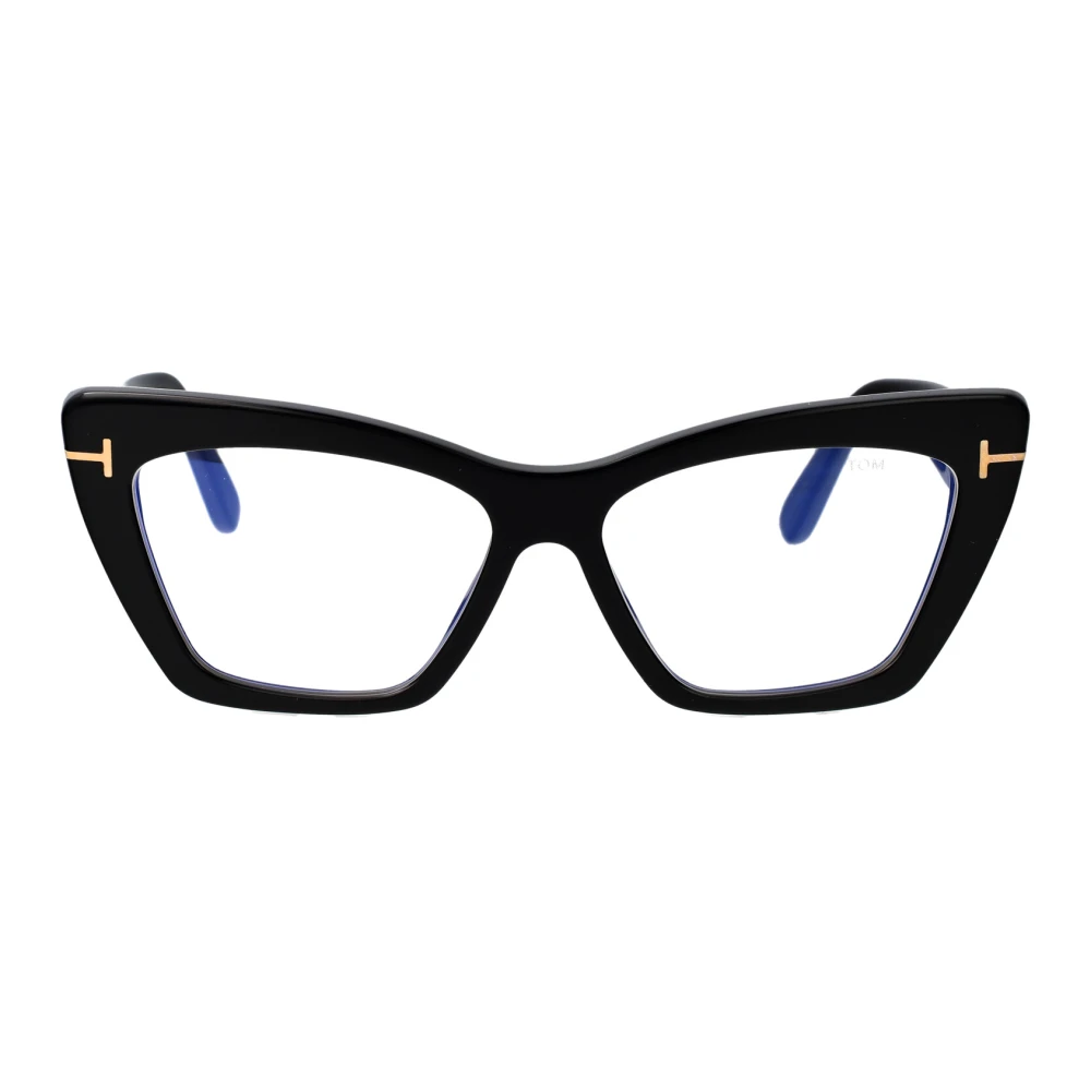 Tom Ford Unisex Black Glasses, 56 Mm, Cat-Eye Frame
