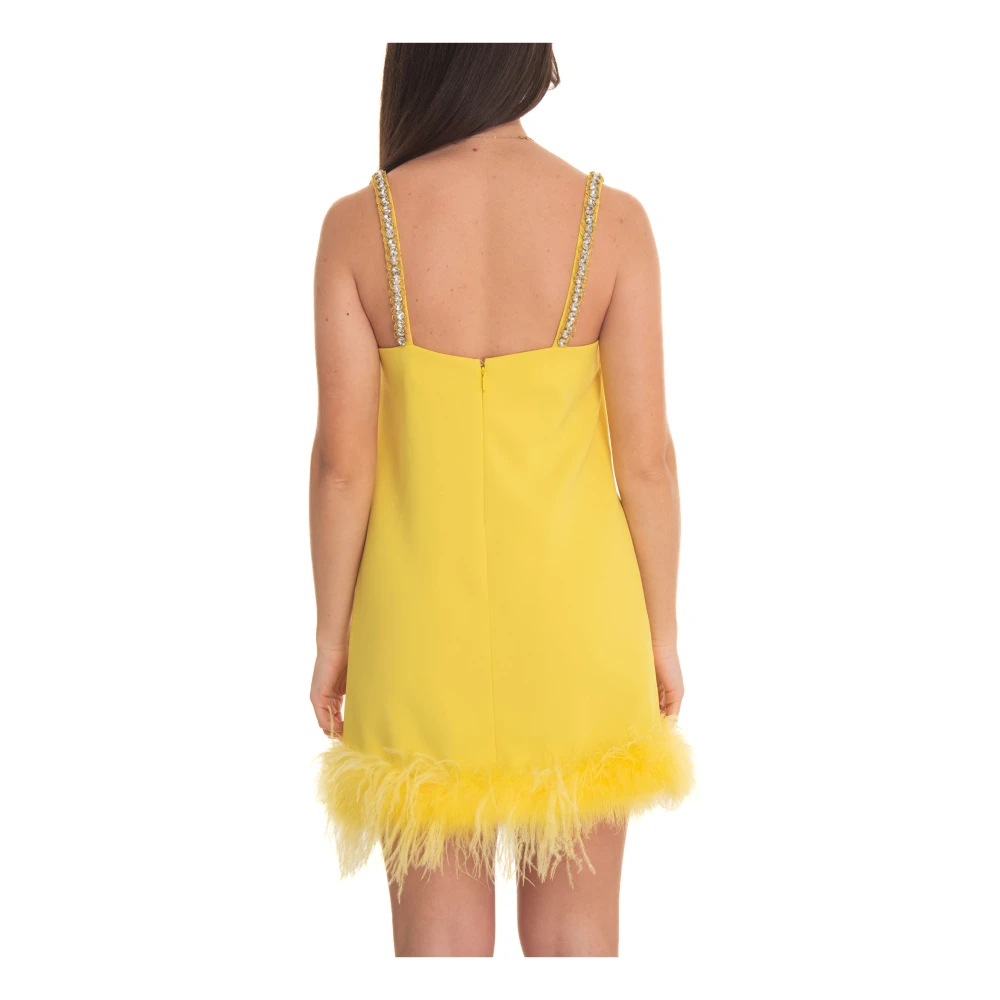 pinko Trebbiano mini dress Yellow Dames