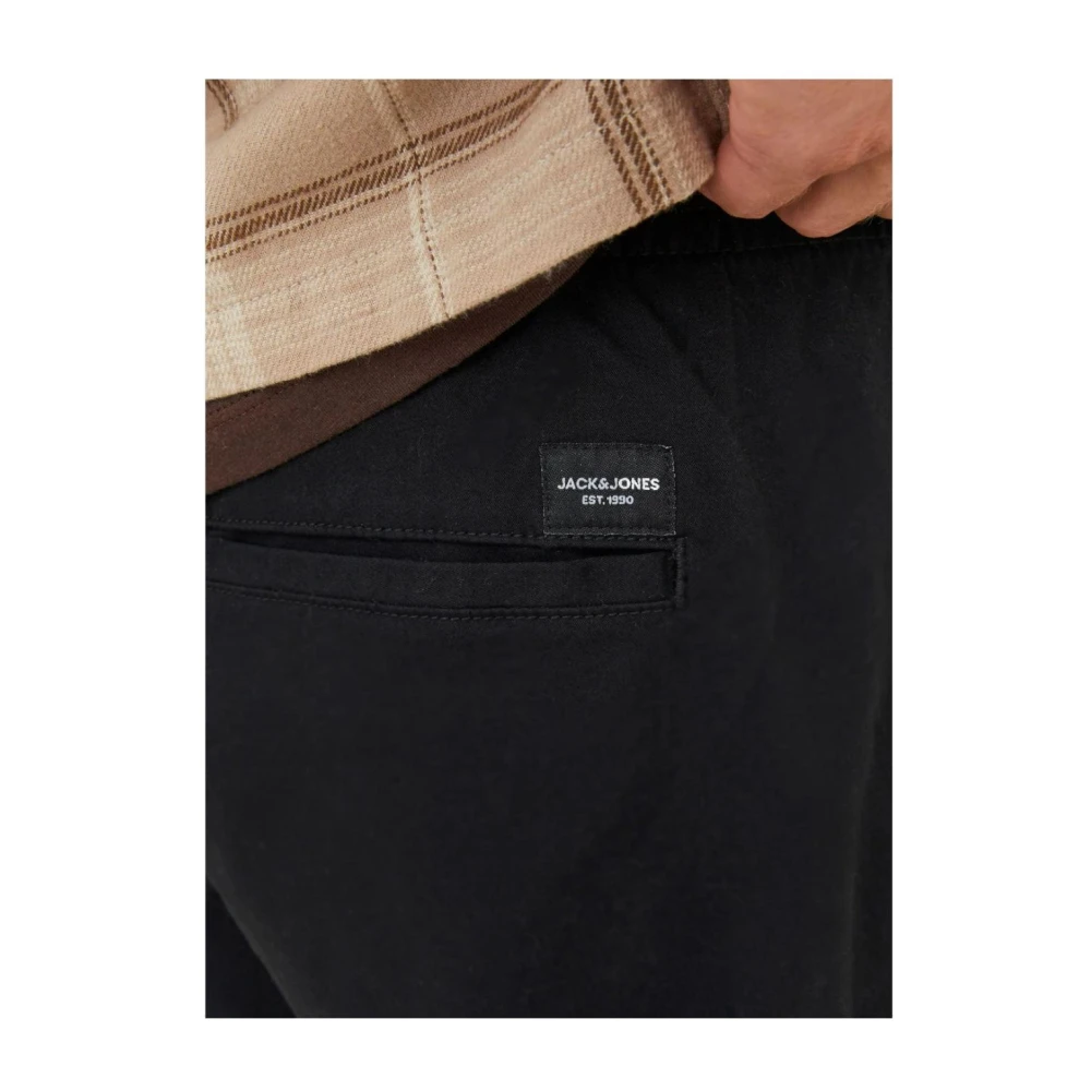 jack & jones Navy Cargo Broek Met Manchetten Moderne Stijl Blue Heren