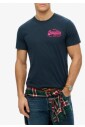 tee-detendu-brode-marine