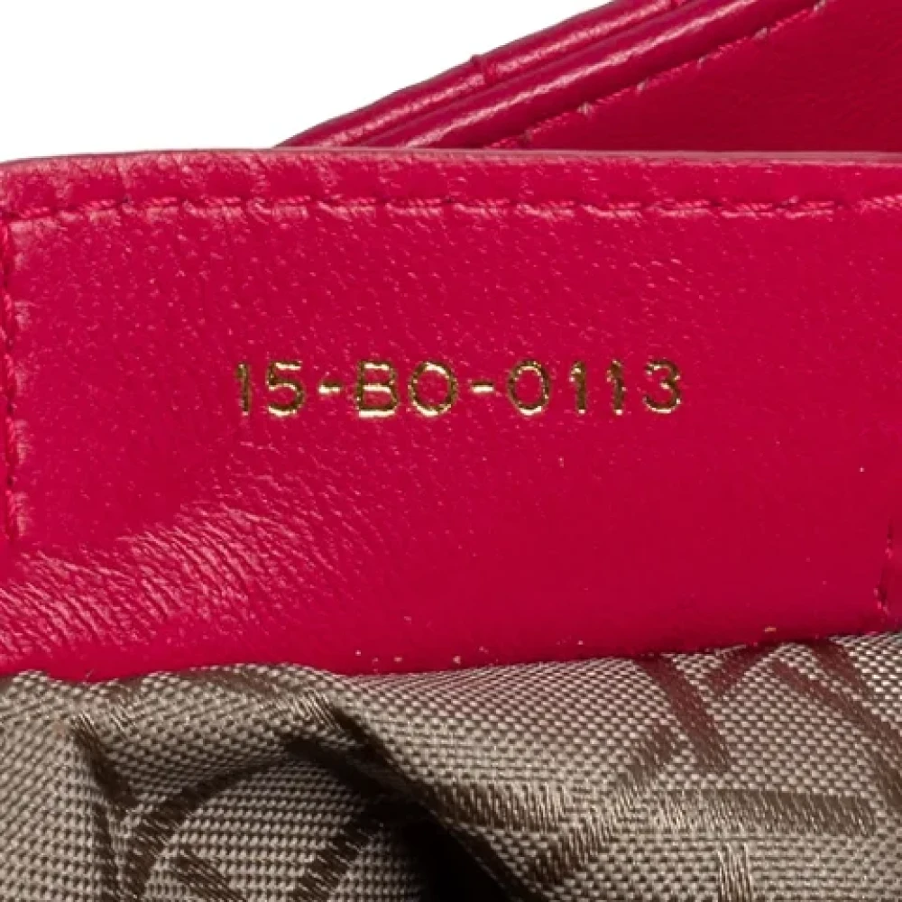 Dior Vintage Pre-owned Leather dior-bags Pink Dames