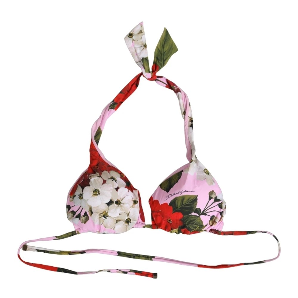 Dolce & Gabbana , Bikinis, Female, Multicolor, Xs, Triangle Bikini Top