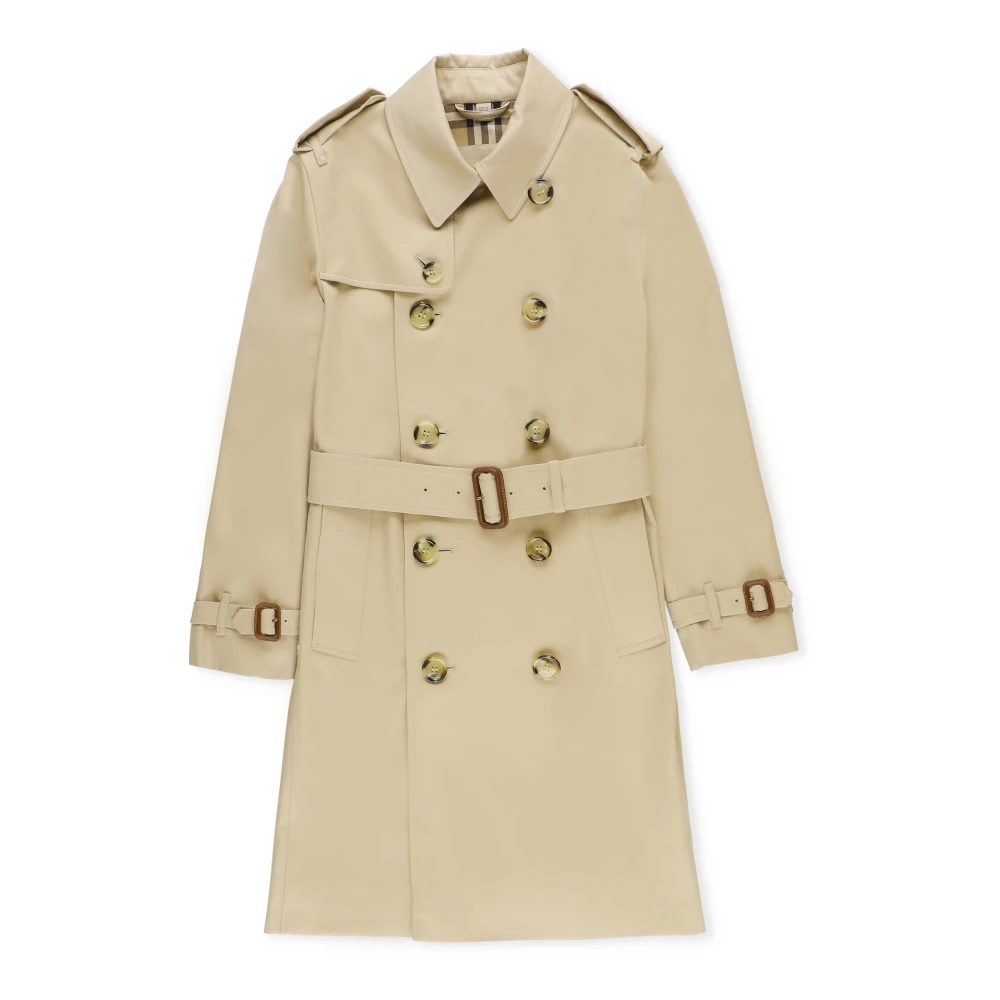 Burberry Barn Beige Dubbelknäppt Vattentät Jacka Beige, Flicka