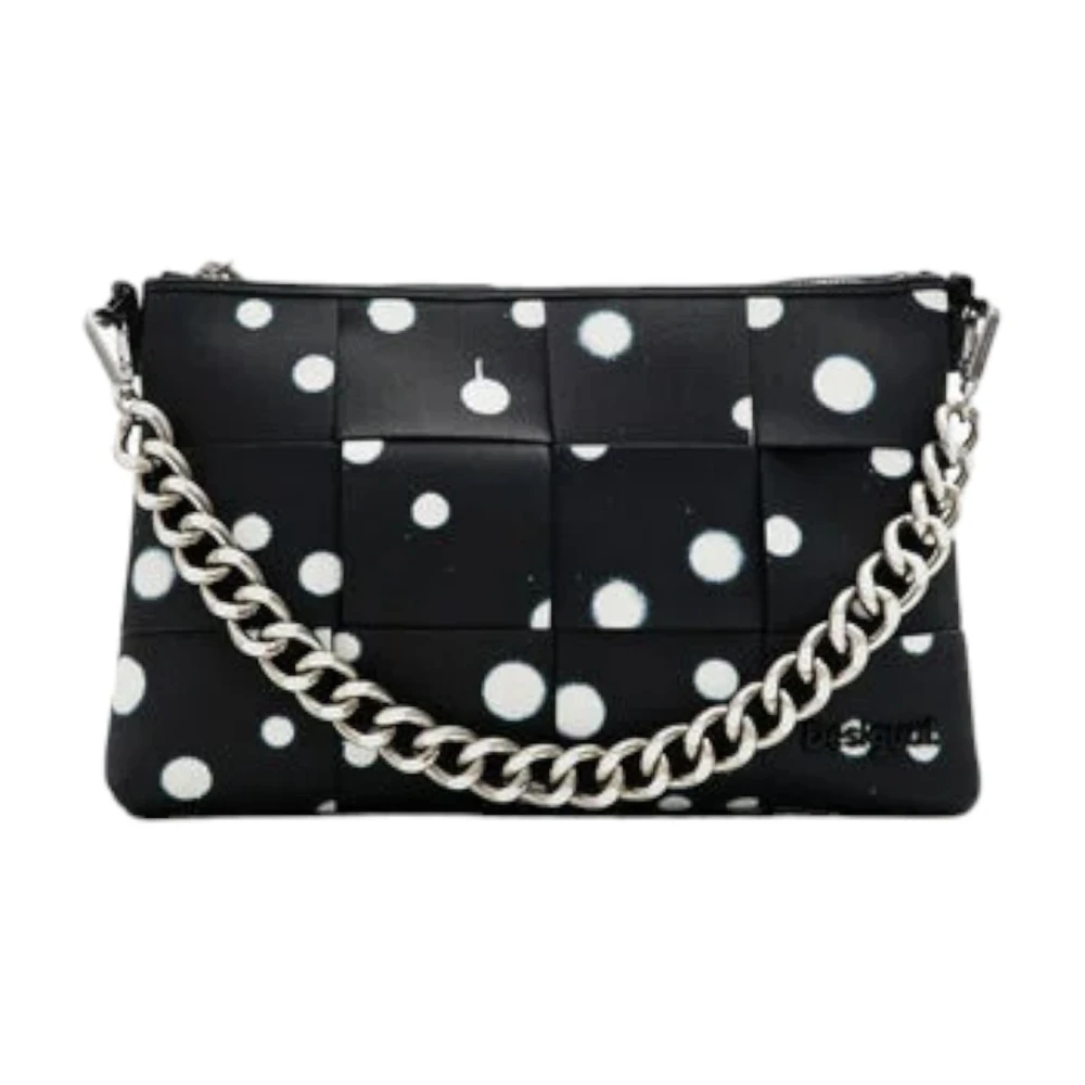 Desigual Dames Schoudertas Trendy Stijl Black Dames