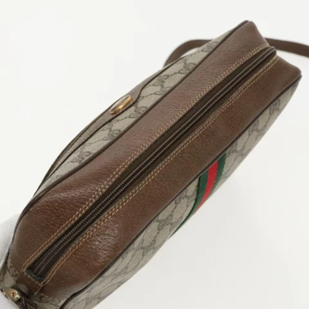 Gucci Vintage Pre-owned Leather gucci-bags Beige Dames