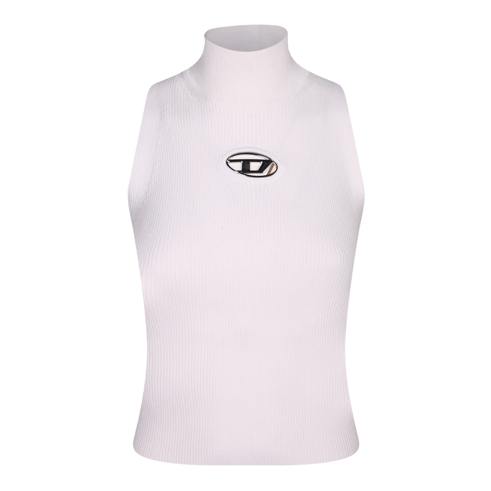 Diesel Vrouw Wit Tops Dames, M, Polyester, M-Onervax Top