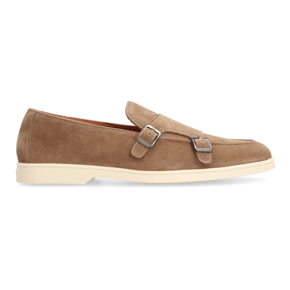 Doucal's Suede Monk-Strap Schoenen Beige Heren