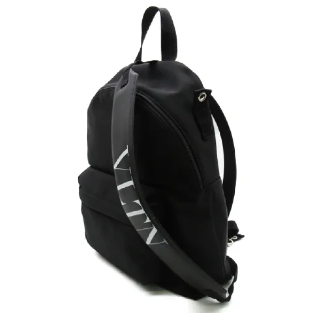 Valentino Vintage Pre-owned Nylon backpacks Black Dames