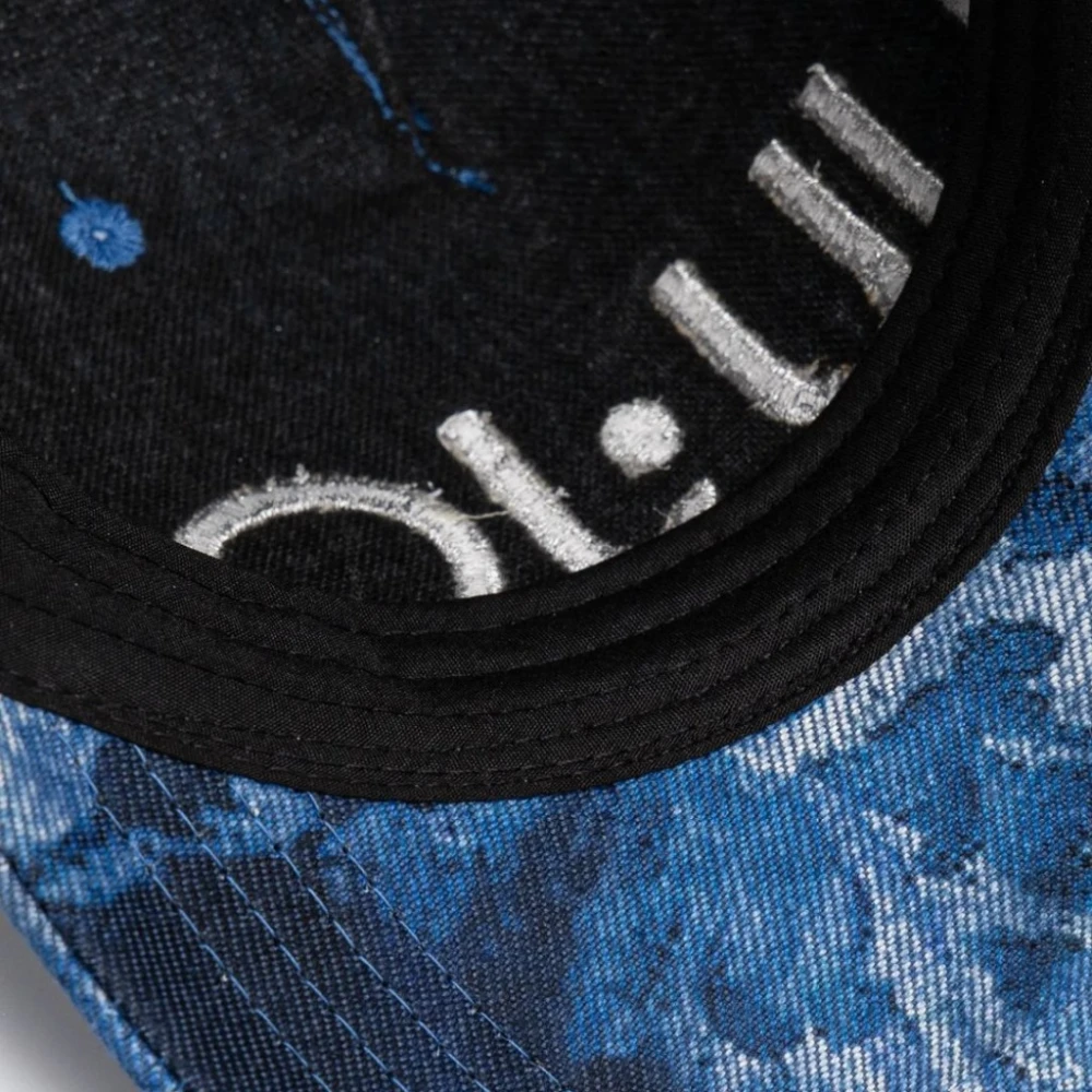 Liu Jo Baseballpet met bedrukt denimontwerp Blue Dames