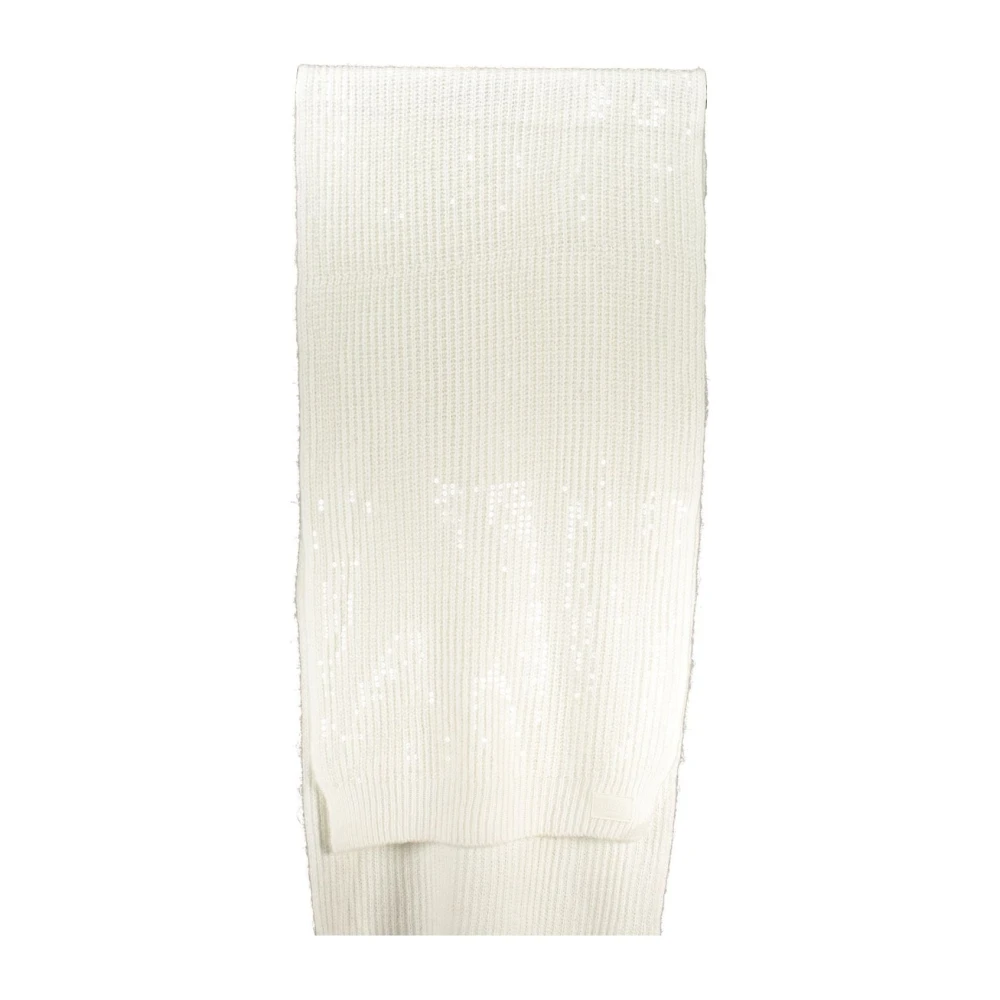 Guess Witte Pailletten Logosjaal White Dames
