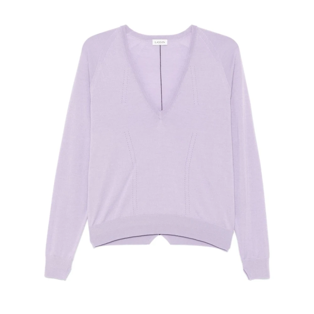 Knitwear > V-neck Knitwear - - Lanvin - Modalova